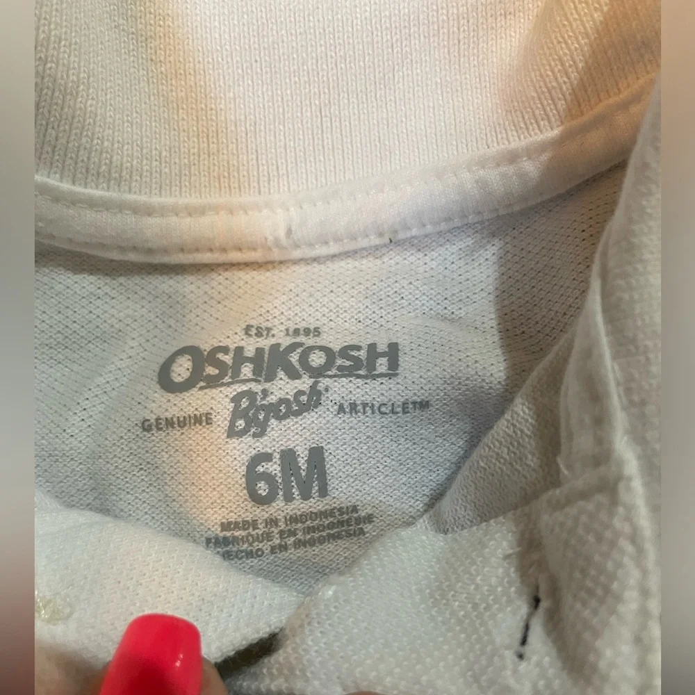 Nautical OSHKOSH 2pc Jumper Navy w WHT onesie Sz: 6M💙Here’s Mr Handsome NEW